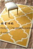 黄色橘色灰色蓝色黑白经典新古典后现代中式客厅地毯 样板房地毯