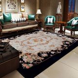 众弘 地毯客厅欧式茶几可机洗卧室长方形布艺沙发玫瑰花 简约现代