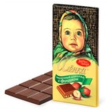 特价纯黑巧克力 零食大头娃娃俄罗斯坚果特产夹心榛仁巧克力代购