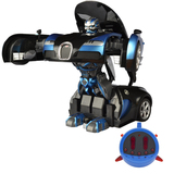 双鹰布加迪遥控变形车 一键变型汽车机器人 高速越野儿童玩具车