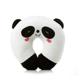 枕头保健护颈枕毛绒加厚U型头枕旅游汽车头颈枕抱枕可爱卡通熊猫