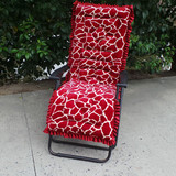 档毛绒藤椅垫 实木沙发长坐垫折叠躺椅垫冬季加厚红木摇椅垫 高