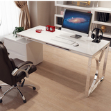 简约现代否白色烤漆电脑桌 时尚书桌创意办公桌不锈钢写字台桌子