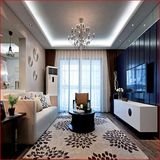 现代简约格子宜家欧式客厅茶几毯卧室床头满铺长方形晴纶地毯定制