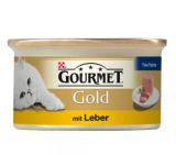 原装德国Gourmet Gold猫罐头85克-纯肝泥酱　猫罐头猫妙鲜包85克
