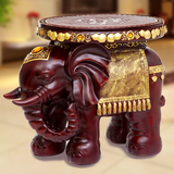招财大象换鞋凳子摆件创意欧式客厅装饰树脂象凳乔迁礼品搬家礼物