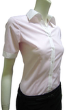G2000女装短袖衬衫工作服职业正装蓝色条纹粉色条纹商务OL