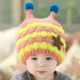 韩版可爱婴儿帽冬季男女童儿童帽子宝宝帽子套头加绒毛线帽小孩帽