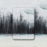 原创森林油画苹果iPad air1/2 mini1/2/3/4pro9.7保护壳套休眠