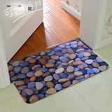 3D立体小石头厨房防滑地毯进门门口门口门垫飘窗卫浴室地垫脚垫