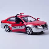 热卖北京现代出租车汽车模型 声光版合金仿真回力车玩具 彩珀 1：
