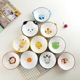 特价包邮特色可爱创意儿童卡通动物陶瓷碗日式米饭甜品粥汤沙拉碗