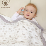 AUSTTBABY 棉质8层宝宝纱布被子婴儿盖毯毛毯儿童空调被秋冬被