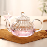 茶壶玻璃过滤透明功夫耐热水果花草茶普洱煮咖啡特价创意莲花壶