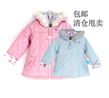 反季特价包邮 日本原单外贸女童儿童 薄棉衣外套上衣