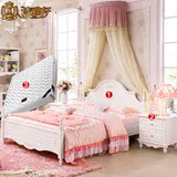 韩式田园公主床 卧室成套家具 双人床 床垫 床头柜三件套装组合08