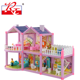 芭比娃娃儿童过家家玩具场景女孩礼物芭比娃娃屋房子拼装别墅组合