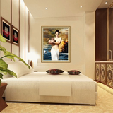 卧室5D最新款钻石画十字绣客厅欧式满钻抱陶美女人物裸女竖版餐厅
