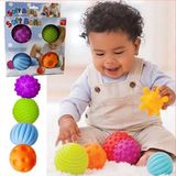 婴儿触觉手抓球0-6-12个月玩具 宝宝按摩感知软球 幼儿园益智BB器