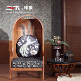 东南亚风格 卧室家具 创意全实木悠闲鸟笼椅 新中式酒店沙发