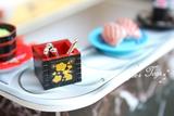 Rement 玩具 小布食玩模型 仿真迷你 日本多用途方盒/杯、筷子盒