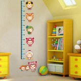 儿童卡通墙贴宝宝测量身高贴纸儿童房卧室客厅墙纸贴画墙贴可移除