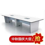 北京办公家具会议桌白色油漆面漆时尚板式洽谈桌培训桌会议长桌