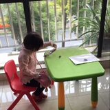 儿童塑料桌椅组合套装幼儿园凳宝宝吃饭小孩子bb学习用pp材料餐桌