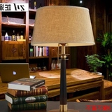 欧美式简约现代客厅卧室床头柜台灯 LED节能书桌护眼铁艺装饰包邮