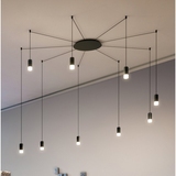 北欧创意吊灯个性现代简约艺术客厅展厅会议室几何线条LED吊灯饰