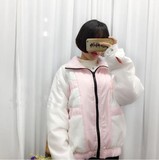 韩国ulzzang原宿bf风两面穿加厚大码棉衣外套女短款韩版学生冬装