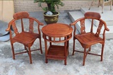 花梨木圈椅围椅红木情人桌椅三件套餐椅咖啡椅休闲桌椅实木