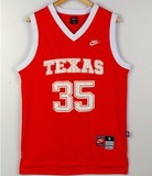 正品 NBA NCAA 得克萨斯大学35号杜兰特 男篮球服SW复古球衣 桔色