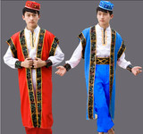 2016维吾尔族表演服装新疆演出服男少数民族舞台装印度舞舞蹈成人
