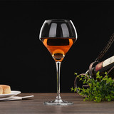 新款进口水晶玻璃葡萄酒杯 美式绽放红酒杯 家用一体成型高脚杯子