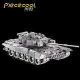拼酷 diy金属拼装军事装甲模型 T-90A主战坦克创意礼物送男朋友