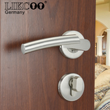 Likcoo 304不锈钢精铸室内房门锁卧室门锁 古铜机械分体锁具