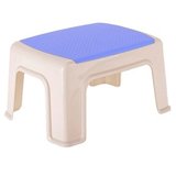 好尔塑料凳子小方凳子矮凳小号蓝色1个装