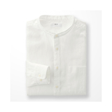 男装 高级麻立领衬衫(长袖) 173403 优衣库UNIQLO