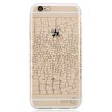 seedoo斯杜魔纹iphone6S保护壳iPhone6鳄鱼纹超薄半透明手机套壳