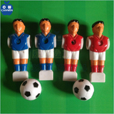 北京现货供应1.4米桌上足球机配件优质PVC小人球员红蓝队专用足球