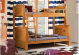 儿童床 双层床1.2/1.5米 实木床 高低床 上下床 桦木床 子母床328