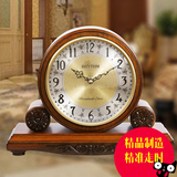 日本丽声台钟欧式床头创意石英座钟现代立钟音乐报时电子实木钟表