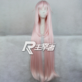 K猫NEKO水粉色粉红色渐变100cm米长直发长发cosplay假发假毛 正品