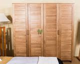 纯实木衣柜储物衣橱进口白橡木简约简易两门四门衣柜日式卧室家具