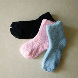 宝宝地板袜硅胶防滑珊瑚绒儿童袜子女冬季毛巾袜加厚保暖婴儿短袜
