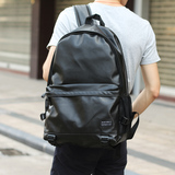 学院韩版潮流PU皮包双肩包 休闲男士背包学生包旅行包电脑包男包