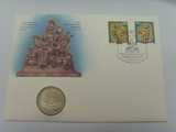 邮币封-东德1990年5马克纪念币 柏林