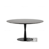 简室家具现代时尚小户型黑色餐台/餐桌简约圆形餐厅饭桌创意设计