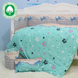 新款蝴蝶结婴儿床上用品春夏全棉套件宝宝婴儿床床品十四五件套